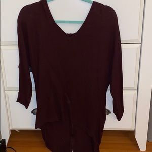 Express quarter length sleeve sweater